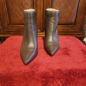 Saks Fifth Avenue Dark Brown Ankle Booties